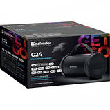 Портативна колонка 1.0 Defender G24 10W bluetooth TF USB AUX 1500мАч (Чорний), фото 6