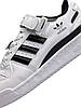 Жіночі кросівки Adidas Originals Forum 84 Low White Black Білі з чорним Взуття Адідас Форум шкіра замш демісезон, фото 7