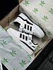 Жіночі кросівки Adidas Originals Forum 84 Low White Black Білі з чорним Взуття Адідас Форум шкіра замш демісезон, фото 10