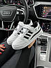 Жіночі кросівки Adidas Originals Forum 84 Low White Black Білі з чорним Взуття Адідас Форум шкіра замш демісезон, фото 9