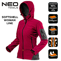 Робоча куртка жіноча NEO Softshell, з мембраною 8000, розмір M/38 (80-550-M)