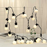 Гірлянда Матова кулька 4M 20LED RD-263 Колір ламп-Теплий, фото 4