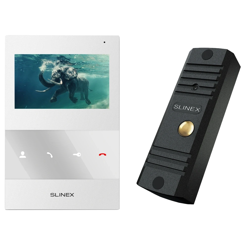 Slinex ML-16HD(Black)+SQ-04M(White) Комплект відеодомофону