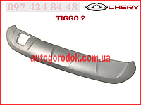 Накладка бампера заднего нижняя (серебро) (оригинал) Chery Tiggo 2 (Чери Тиго 2) J69-2804523