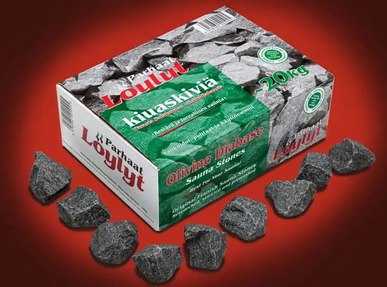 Діабаз колотий (5-10 см) 20 кг для лазні та сауни, фото 1