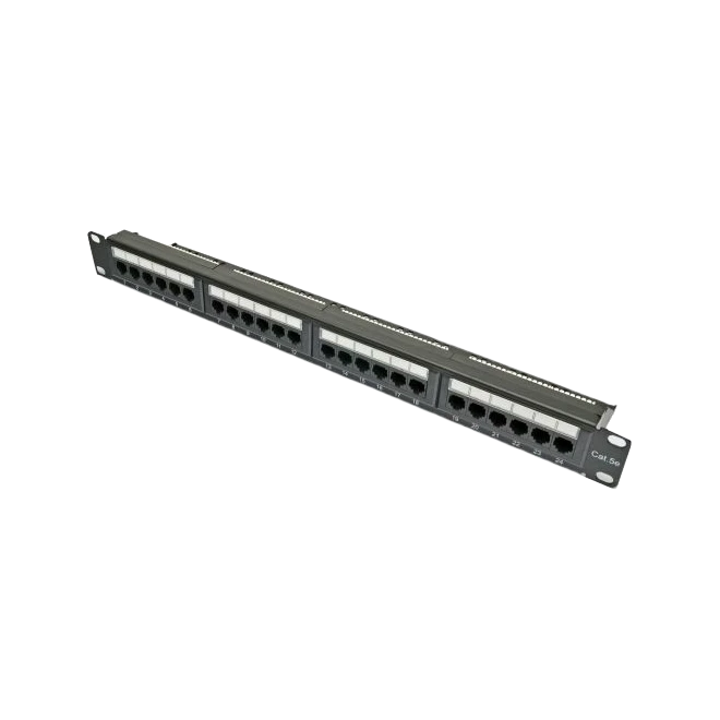 Kingda KDPA6043 Патч-панель 19" 24хRJ-45 UTP кат.5e, із заднім організатором, Kingda