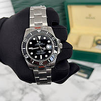 Часы наручные мужские Rolex Submariner Silver-Black