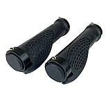 Гріпси велосипедні ергономічні з чорними кільцями-затискачами Baisike, фото 2