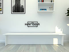 Лавка проста ЛТ-1 з ЛДСП, 250 см, колір Дуб Сонома