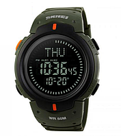 Часы наручные 1231AG SKMEI, ARMY GREEN, Compass, 9738