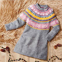 Детское вязаное платье Lupilu для девочки 4-6 років - р.110-116 - узор