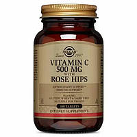 Вітамін C Solgar Vitamin C with Rose Hips 500 mg 100 Tabs SC, код: 7527209