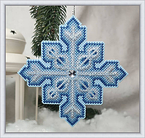 Набір для вишивання ялинкової іграшки "Сніжинка"