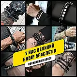 Чоловічий браслет з натурального каменю з черепом TINI PREDKIV Хdeath guardХ преміум якість, фото 11