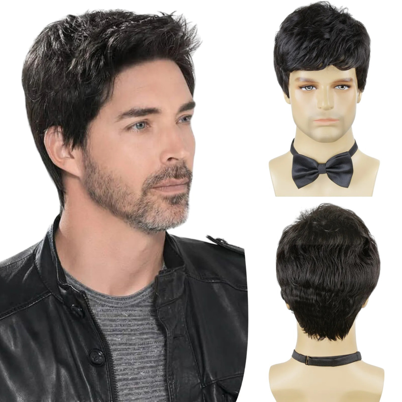 Перука чоловіча коротка Natural Black