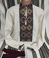 Чоловіча сорочка вишиванка   з символічним орнаментом "Нива"