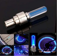 Автоматическая светодиодная подсветка колес на нипель золотник Синий