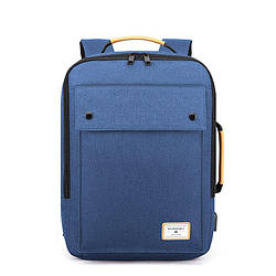 Тканинний рюкзак-трансформер 2в1 Golden Wolf GB00368 для ноутбука до 15,6, USB-портом і трьома відділеннями, 20 л