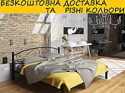 Ліжко металеве двоспальне "Віола". Колір і розмір можна змінити.