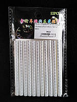 Відбивачі на спиці велосипеда 12 штук FGT-001 75 мм Сині Білий