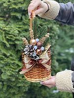 Корзина банка на 2 л з декором. Арт:509027