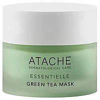 Маска успокаивающая омолаживающая с экстрактом зеленого чая Atache Essentielle Green Tea Mask 50 мл