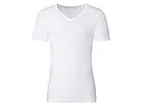 Футболка мужская нательная Livergy белый цвет размер S с V-вырезом