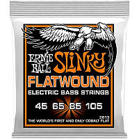 Струны для бас-гитары Ernie Ball 2813 Hybrid Cobalt Slinky Flatwound Bass 4-Strings 45/105