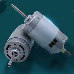 Мотор 795 24 вольта 12500 обертів довгий вал із внутрішньою різзю