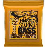 Струны для бас-гитары Ernie Ball 2833 Hybrid Slinky Nickel Wound 4-String Bass 45/105