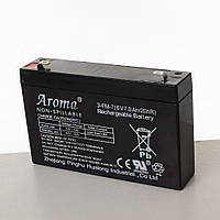 Акумулятор Aroma 6 вольтів 7 амперів для дитячого електромобіля