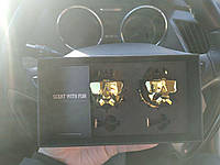 Автомобильный Ароматизатор воздуха многоразовый в авто набор из 2 Питбулей  Pitbull  Золото