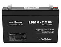 Аккумуляторная батарея детского электромобиля LogicPower 6 вольт 7.2 ампера (BAT-6V7.2AH)