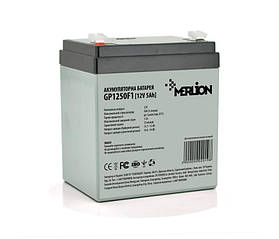 Акумуляторна батарея дитячого електромобіля Merlion 12 вольтів 5 ампер GP1250F1 AGM