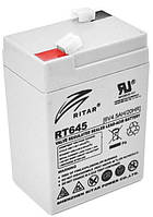 Аккумуляторная батарея детского электромобиля 6 вольт 4.5 ампера AGM Ritar (RT645)