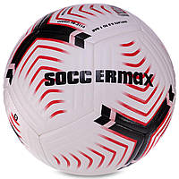 Мяч футбольный ламинированный HYBRID SOCCERMAX FIFA FB-3141 (№5, белиый)