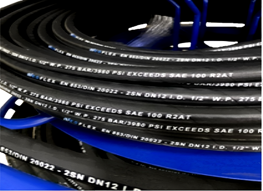 Рукав високого тиску РВТ 2SN D12 -1/2", W. P.:275bar (шланг гідравлічний високого тиску) NeoFlex Italy