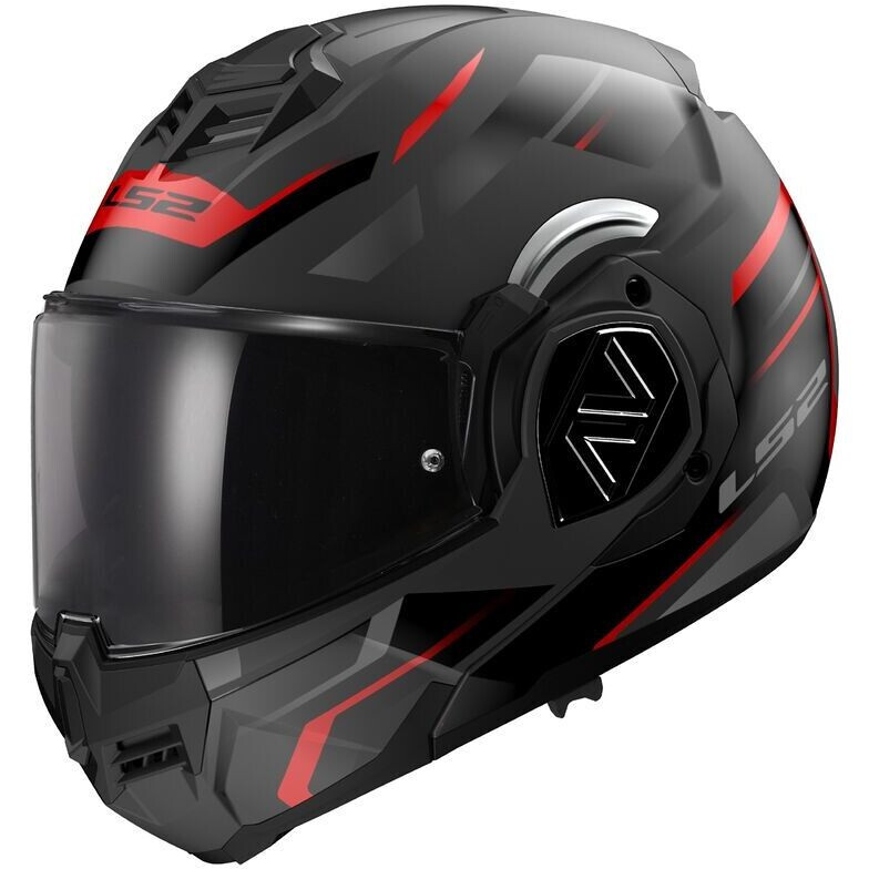 МОТОШОЛОМ МОДУЛЯР LS2 FF906 ADVANT KUKA КОЛІР MATT BLACK RED, фото 1