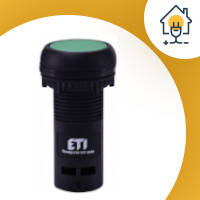 Кнопка моноблочная углубленная ECF-10-G (1NO зеленая) ETI