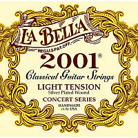 Струны для классической гитары La Bella 2001L Classical Silver Plated Light Tension