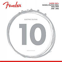 Струны для электрогитары 6 шт Fender 250R Super Nickel-plated Steel Regular Electric Guitar Strings 10/46