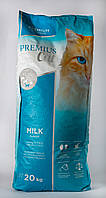Сухой корм для кошек Premius с молоком 20 кг