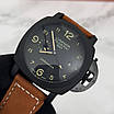 Стильний годинник P a a n e r a i Luminor Black-Brown, фото 2