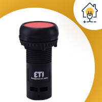Кнопка моноблочная углубленная ECF-11-R (1NO+1NC красная) ETI