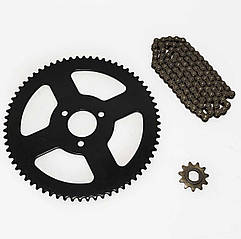 Комплект для дитячого квадроцикла 25H зірки 68+11+ланцюг