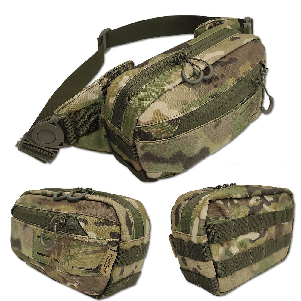 Acropolis ТБП-1м. Тактична поясна сумка - бананка, військова сумка на пояс, підсумок універсальний з кріпленням Molle. Колір -