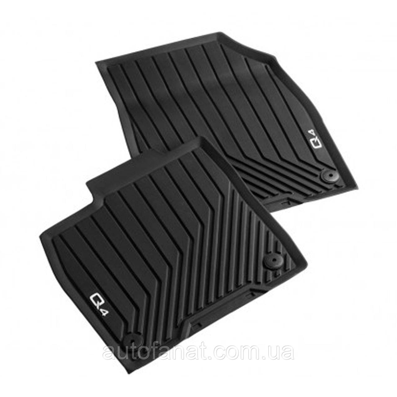 Килимки Audi Q4 e-tron, передні в салон гумові оригінал (89B061501041)