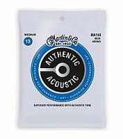 Струны для акустической гитары 6 шт Martin MA150 80/20 Bronze Medium Acoustic Guitar Strings 13/56