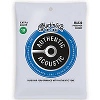 Струны для акустической гитары Martin MA530 92/8 Phosphor Bronze Extra Light Acoustic Guitar Strings 10/47