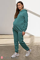 Теплый костюм GLADYS худи + штаны для беременных и кормящих, полынь